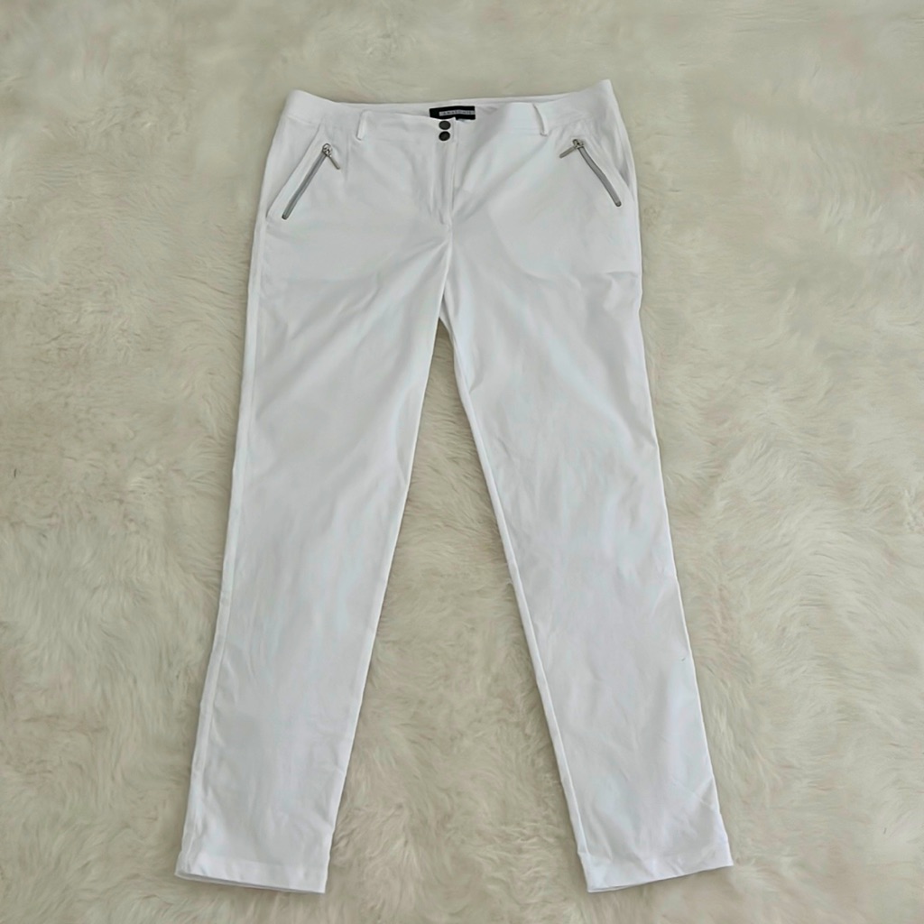 Anatomie The Gail Travel Pant In White Size Large Nwt
